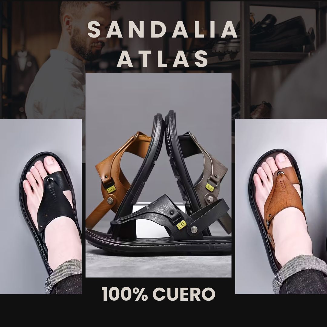 Sandalias Atlas – Elegancia en Cuero 100%